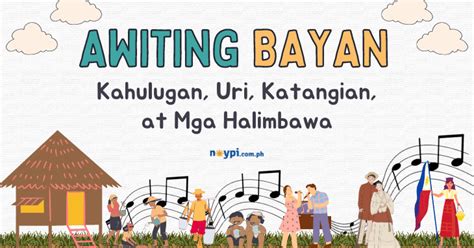 balitaw awiting bayan|Uri Ng Awiting Bayan Halimbawa At Katangian Ng .